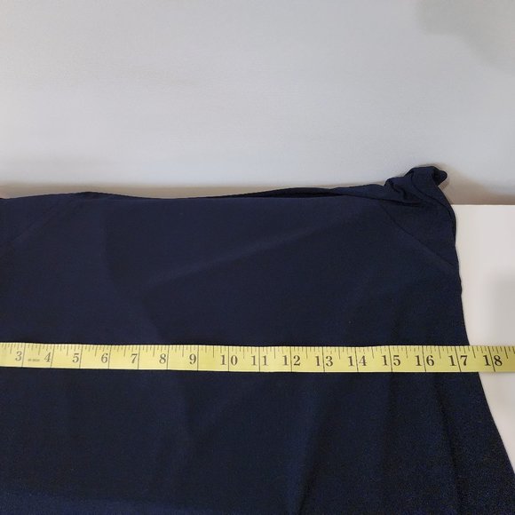 Chaps Sequin Cold Shoulder Chiffon Overlay Dress - Picture 10 of 10